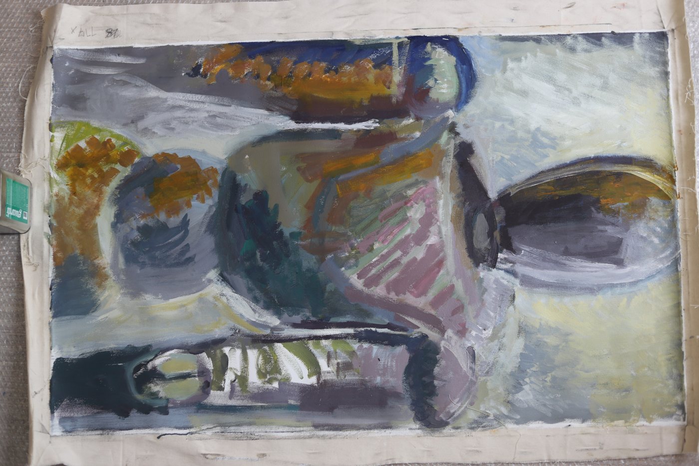 „wahrscheinlichkeit 1“ von Afaf Younes — Öl auf Leinwand, Torso-Motiv