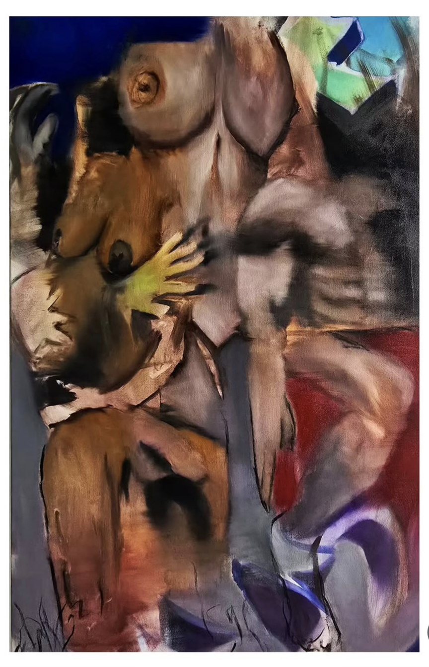 „sodom und gomorrha“ von Jerome Braun — Öl auf Leinwand, figürliche Malerei